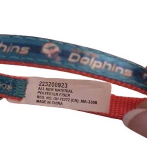 MIAMI DOLPHINS PET COLLAR • S • NWOT